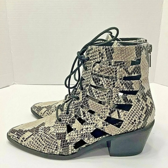 Snakeskin Ankle Boots - Picture 8 of 10